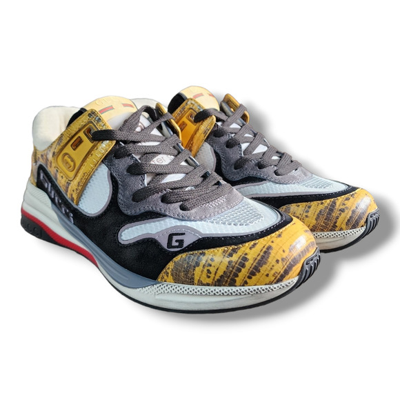 Gucci Ultrapace Sneaker with Yellow and Black Accents Men's Size 5 (Gucci) - Picture 8 of 16